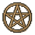 Pixelicon eines Pentagramms, als kraftvolles Schutzsymbol